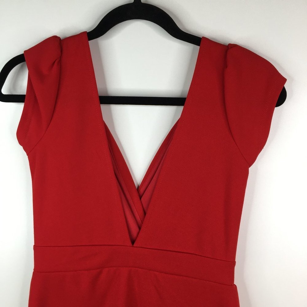 Lulu's Red Midi Dress - Picture 5 of 9